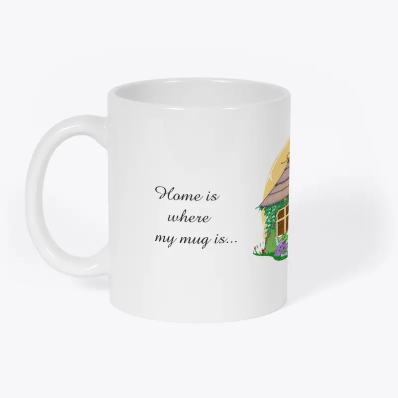 Coffee mug, cute cottage, set 1 #3